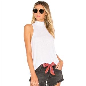 Topanga Sleeveless Turtleneck in White